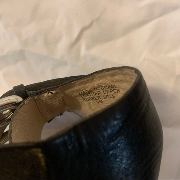 NWOT MICHAEL Michael Kors Downtown Leather Moto Bootie Sandals - Picture 4 of 5